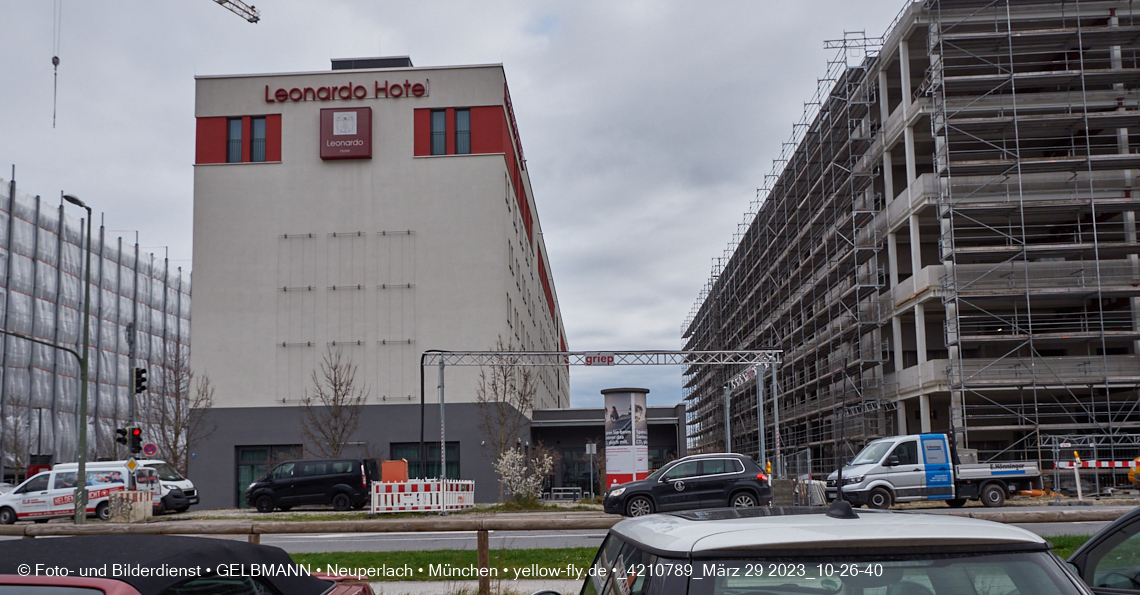 29.03.2023 - Baustelle REVO und Umgebung in Neuperlach